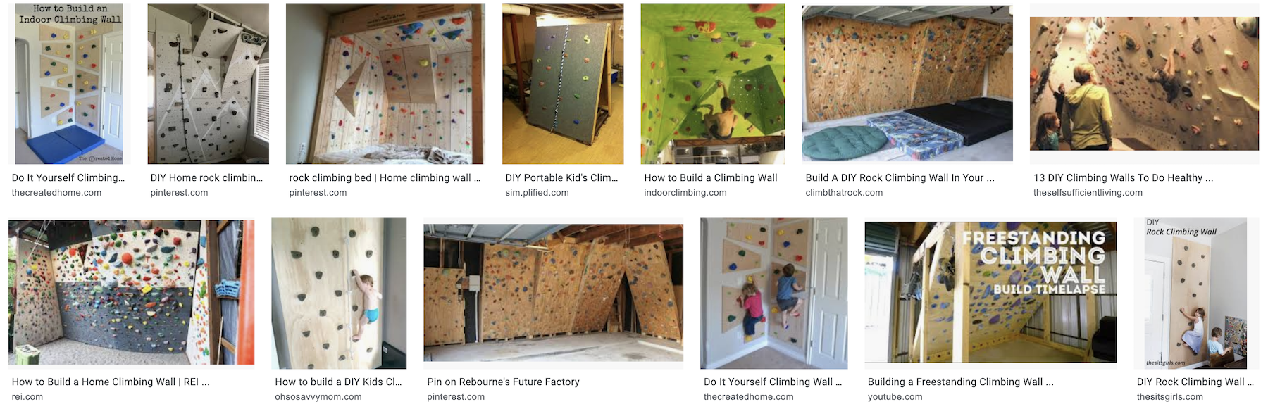 Google Image's Climbing Wall Teamword